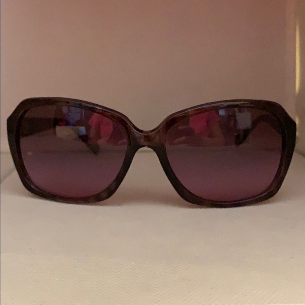 DKNY sunglasses. Dark purple tortoise like frame. - Picture 2 of 8